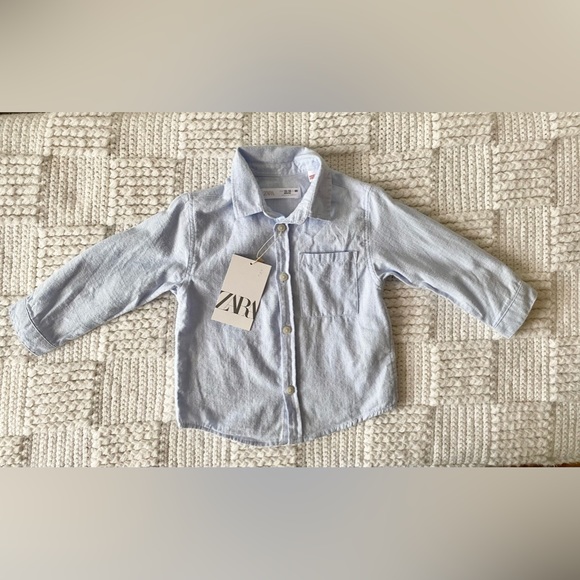 Zara Baby Boy Button Down Shirt - Picture 3 of 7